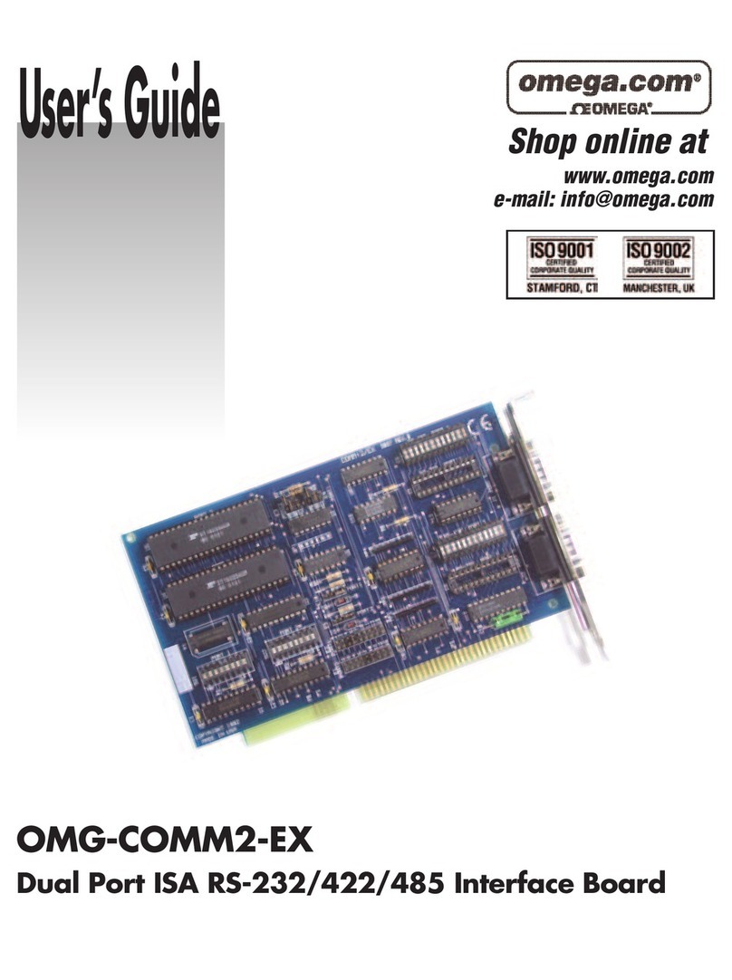 Omega Engineering OMG-COMM2-EX user guide