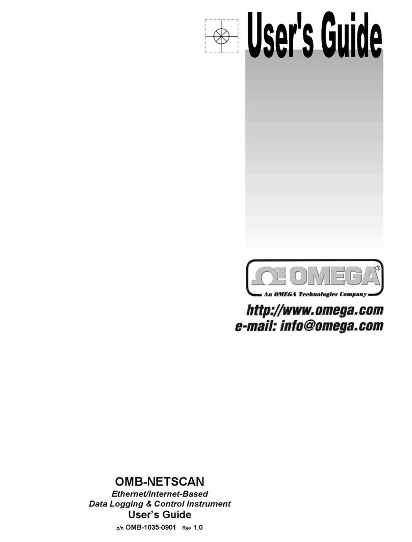 Omega Engineering OMB-NETSCAN 1500 User manual