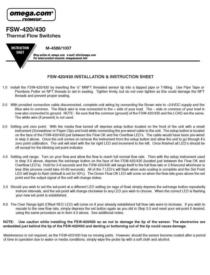 Omega Engineering 430 User manual