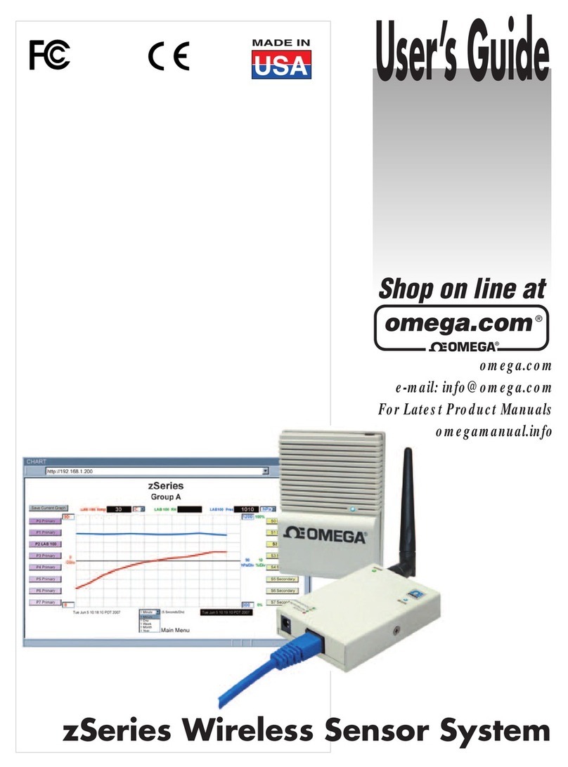 Omega Engineering Wireless Sensor System zSeries user guide