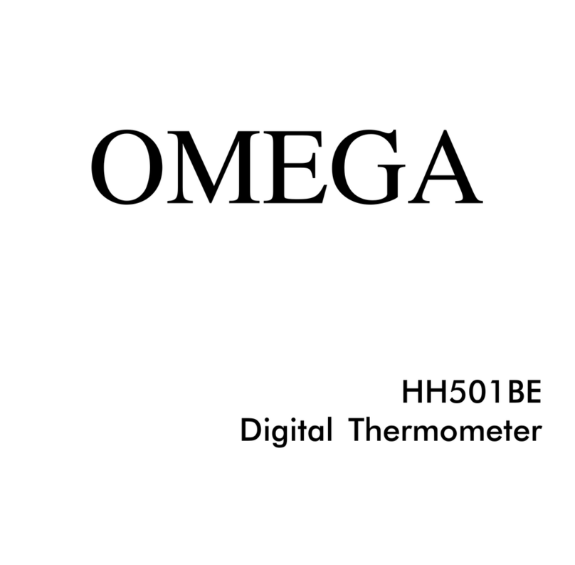 Omega HH501BE User manual Omega HH501BE User manual