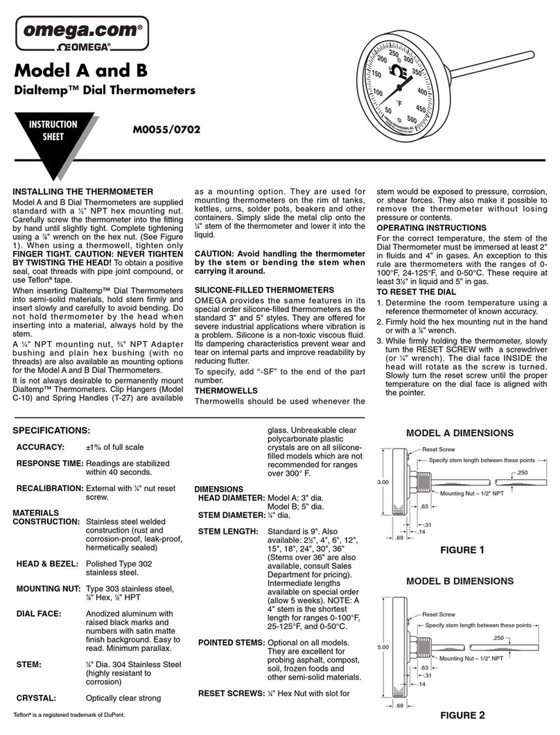 Omega Engineering DialtempTM A User manual
