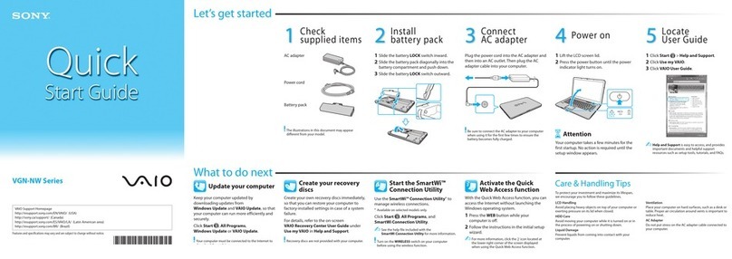 Sony VGN-NW305F User manual