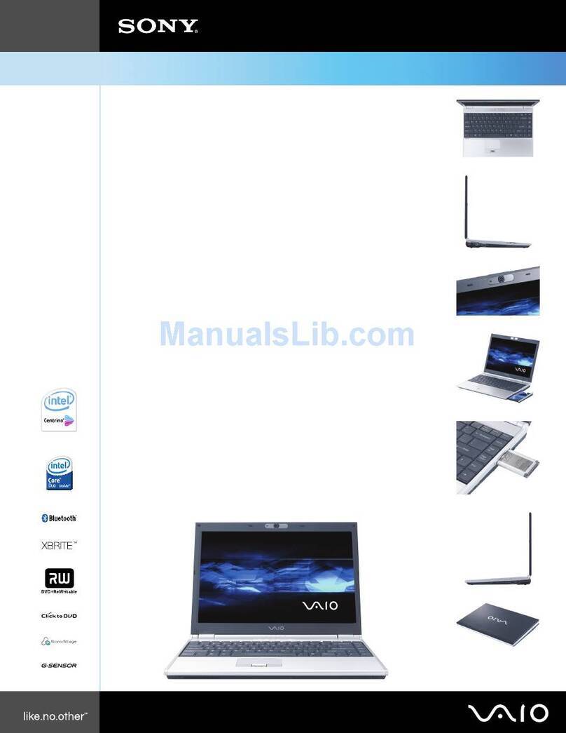 Sony VGN-SZ140 Bluetooth® User manual