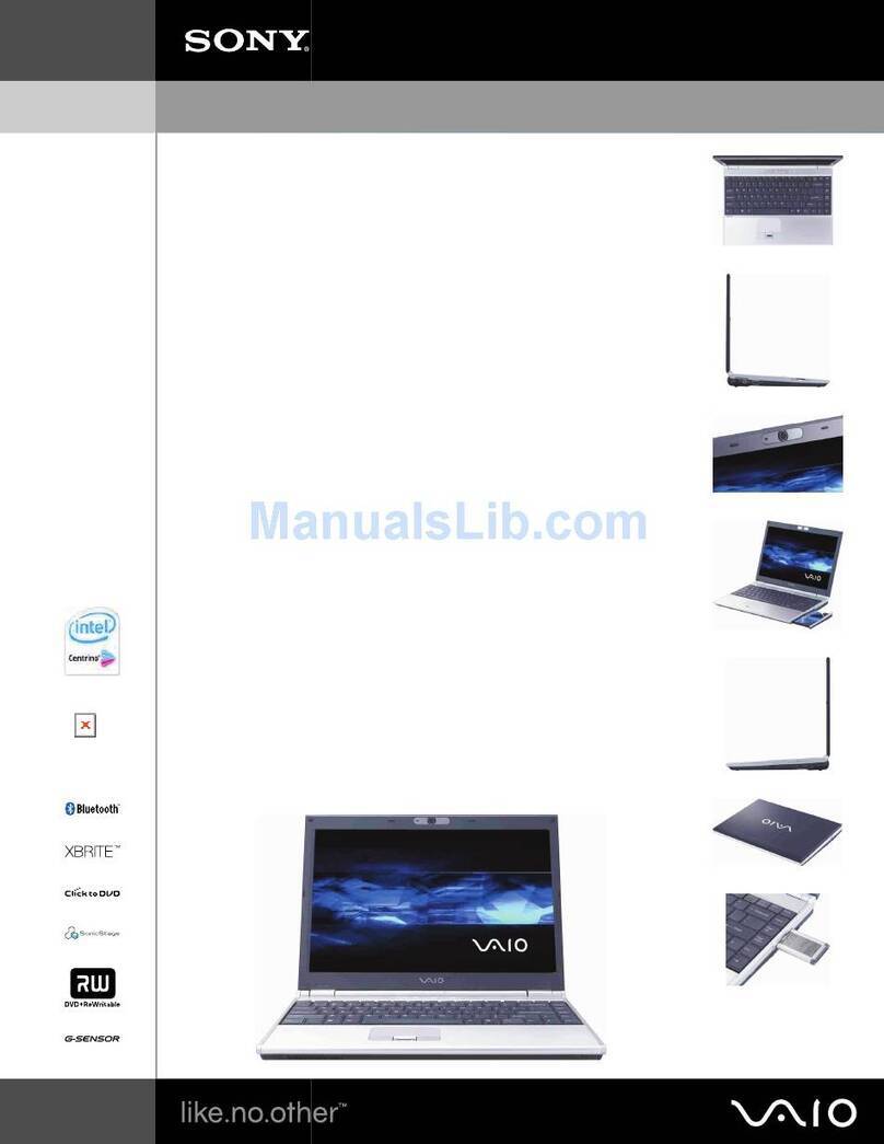 Sony VAIO VGN-SZ140PA Specifications