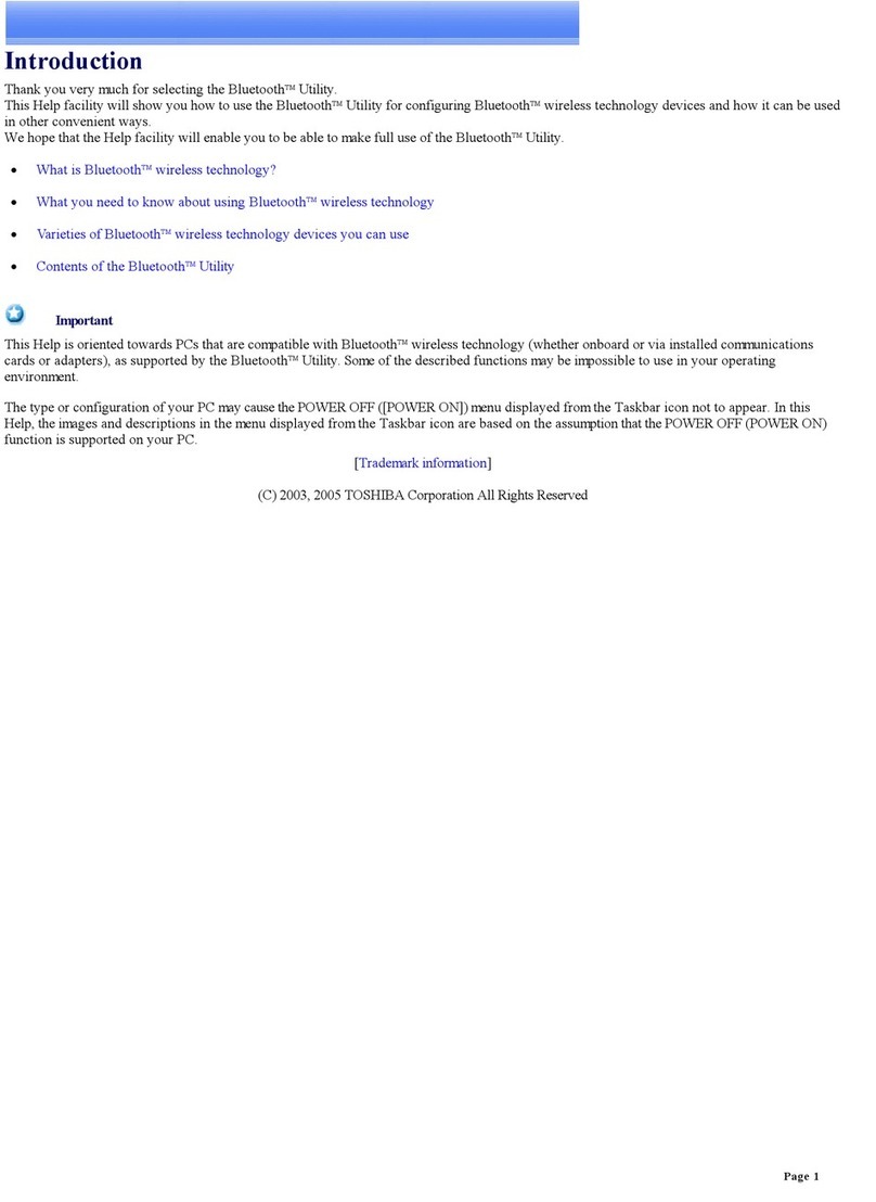 Sony VGN-SZ110 Bluetooth® user guide