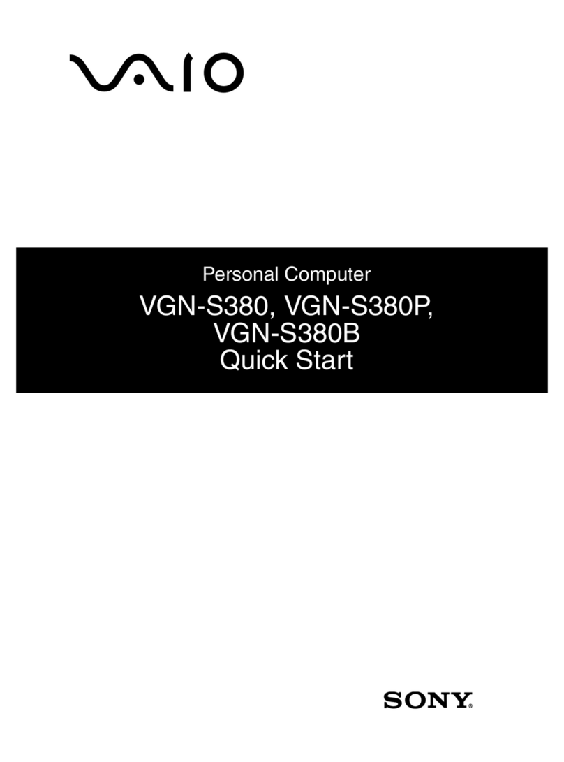 Sony VAIO VGN-S380 User manual