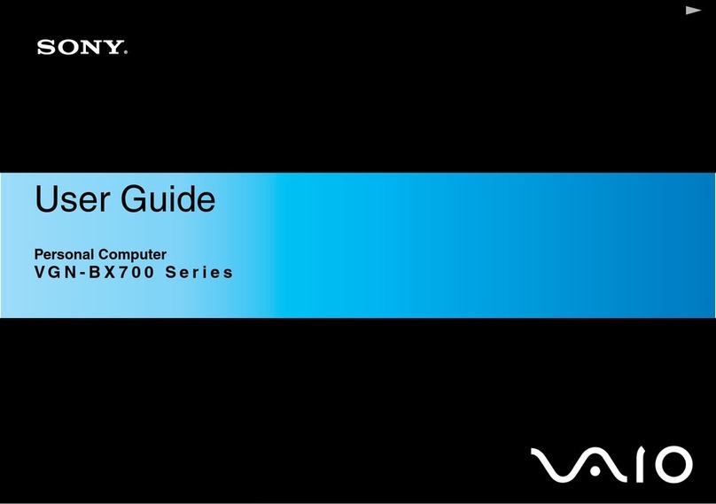 Sony VGN-BX740 User Guide (Microsoft Windows Vista... user guide