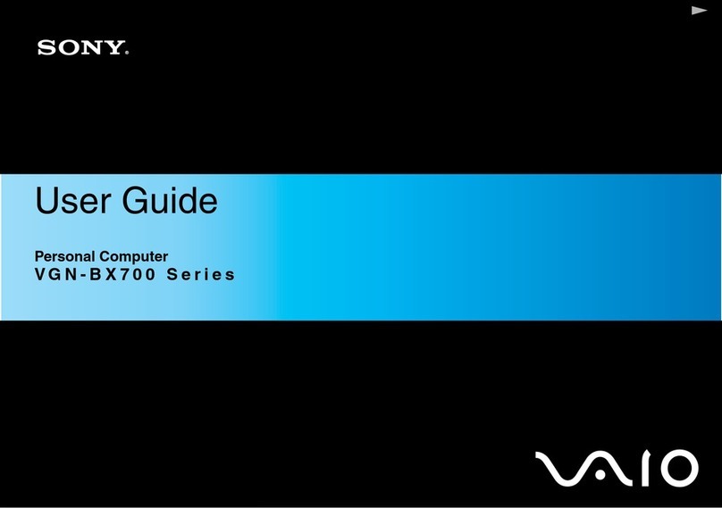 Sony VGN-BX740 User Guide (Microsoft Windows Vista... User manual
