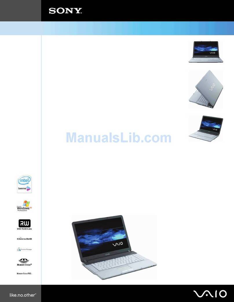 Sony VAIO VGN-FS970P User manual