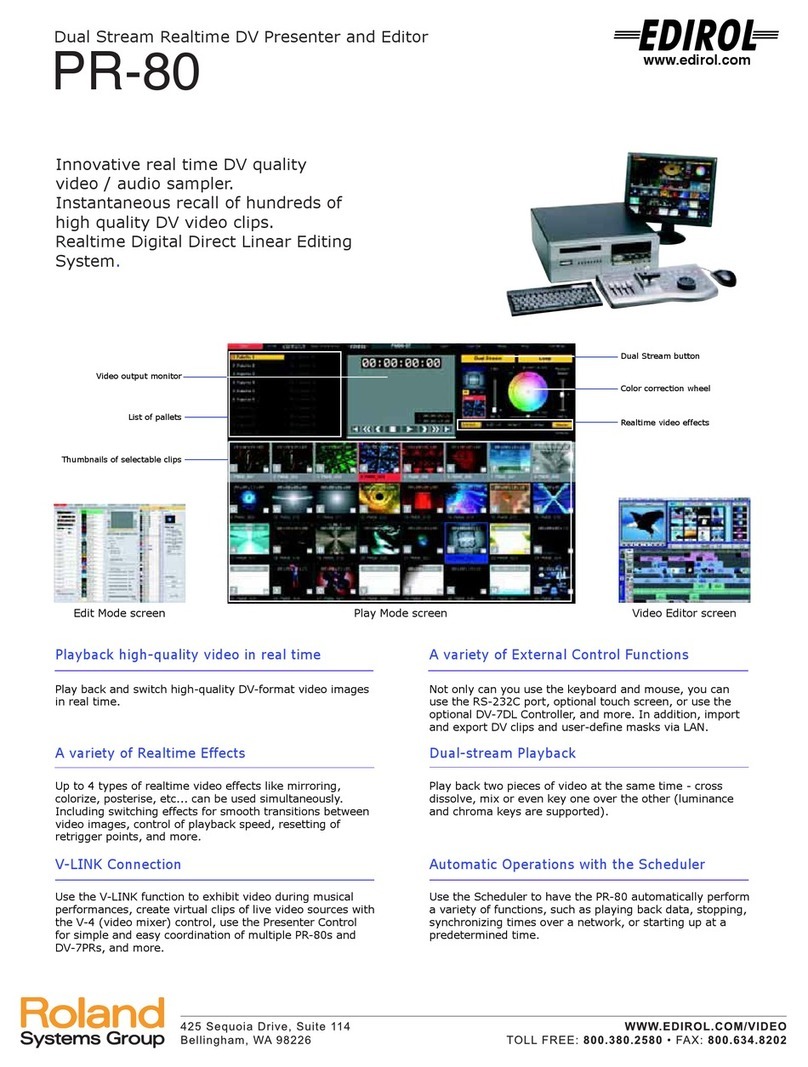 Edirol PR-80 User manual