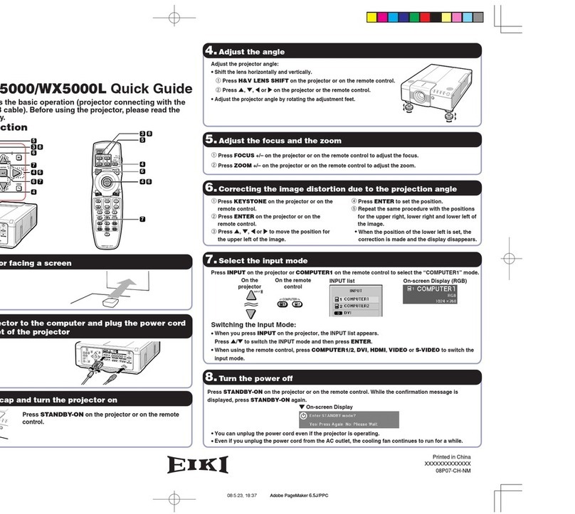 Eiki EIP-WX5000 User manual