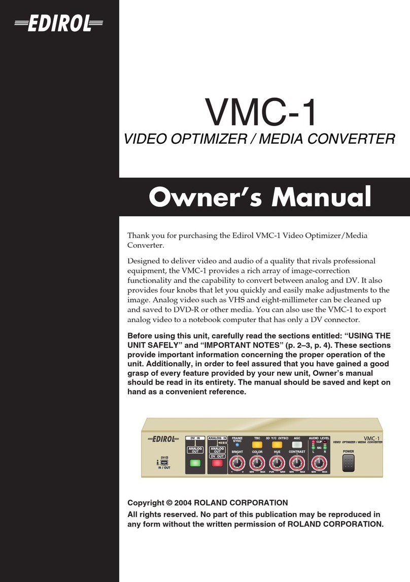 Edirol VMC-1 User manual Edirol VMC-1 User manual