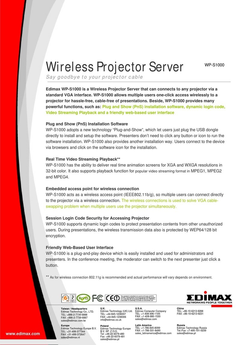 Edimax WP-S1000 Specifications