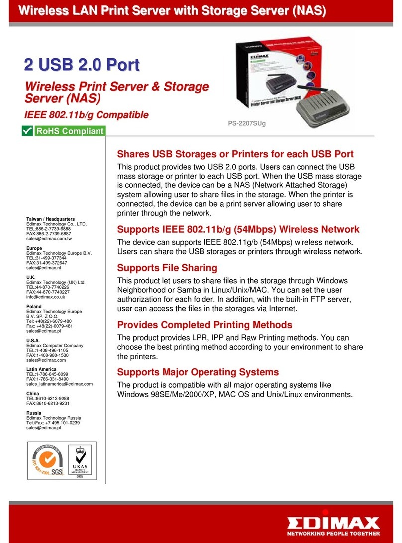 Edimax PS-2207SUg Specifications