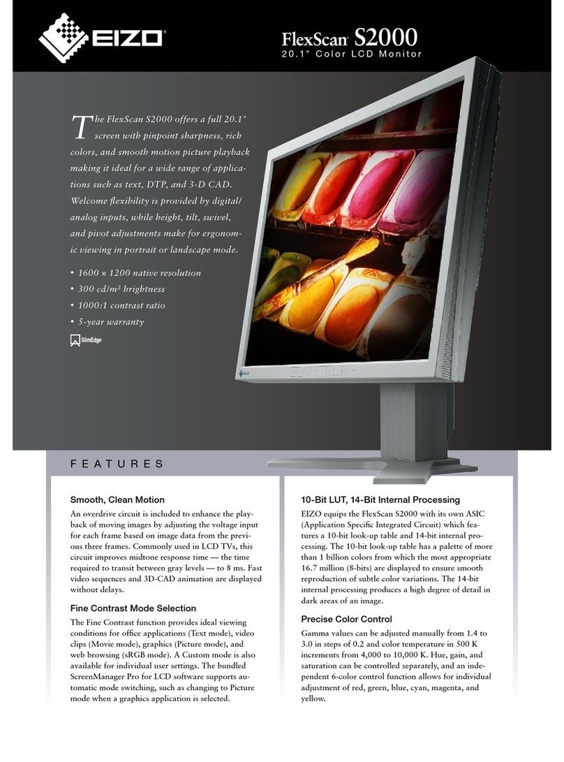 Eizo FlexScan S2000 User manual