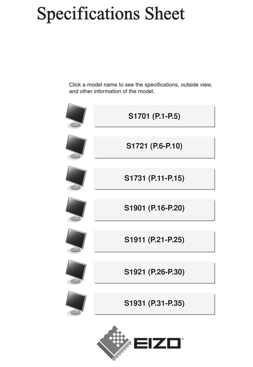 Eizo FlexScan S1701 User manual