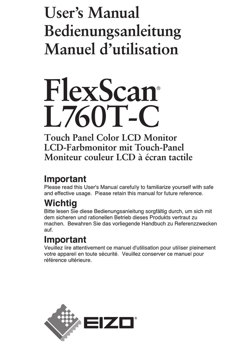 Eizo FlexScan L760T-C user manual