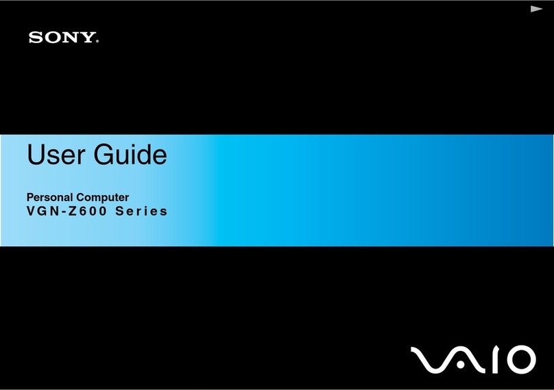 Sony VGN-Z610Y - VAIO Z Series User manual