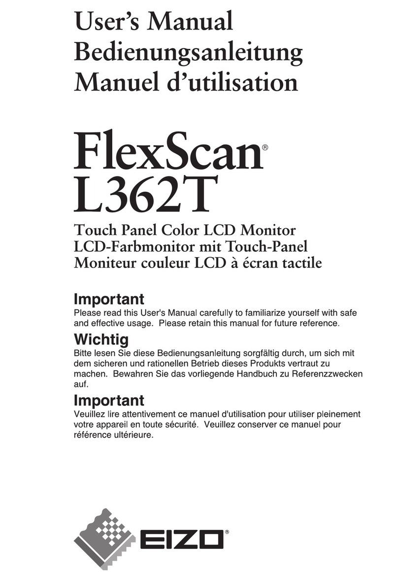 Eizo FlexScan L362T User manual