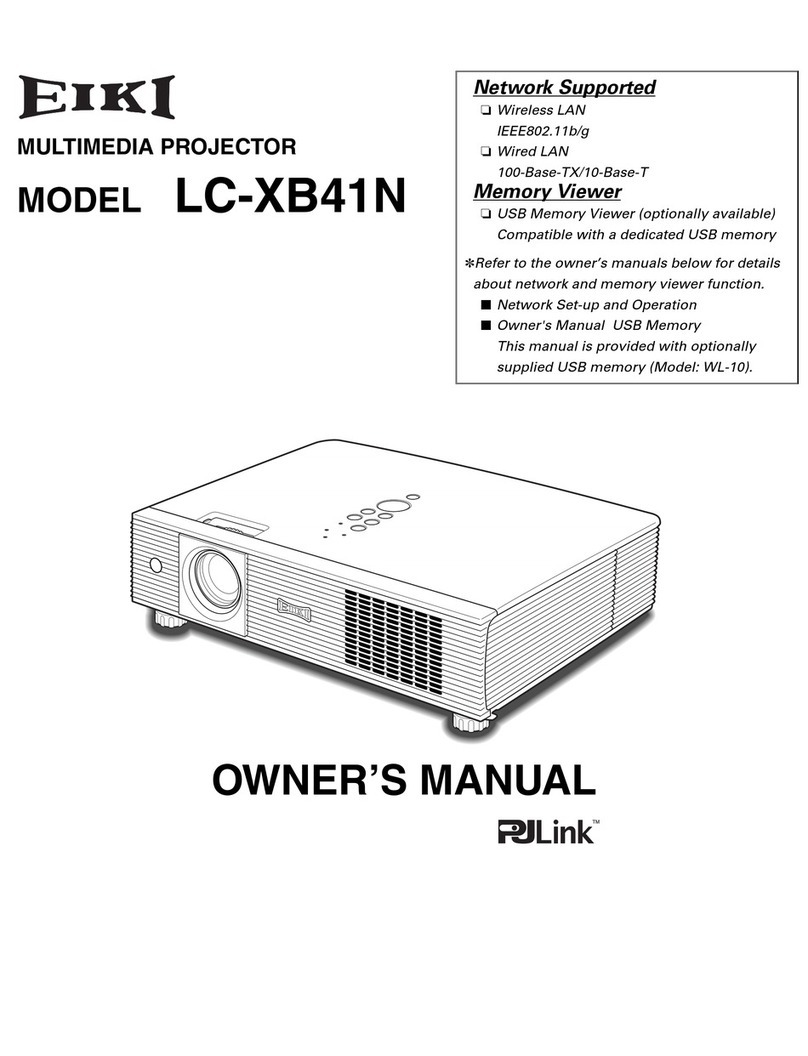 Eiki LC-XB41N owner's manual