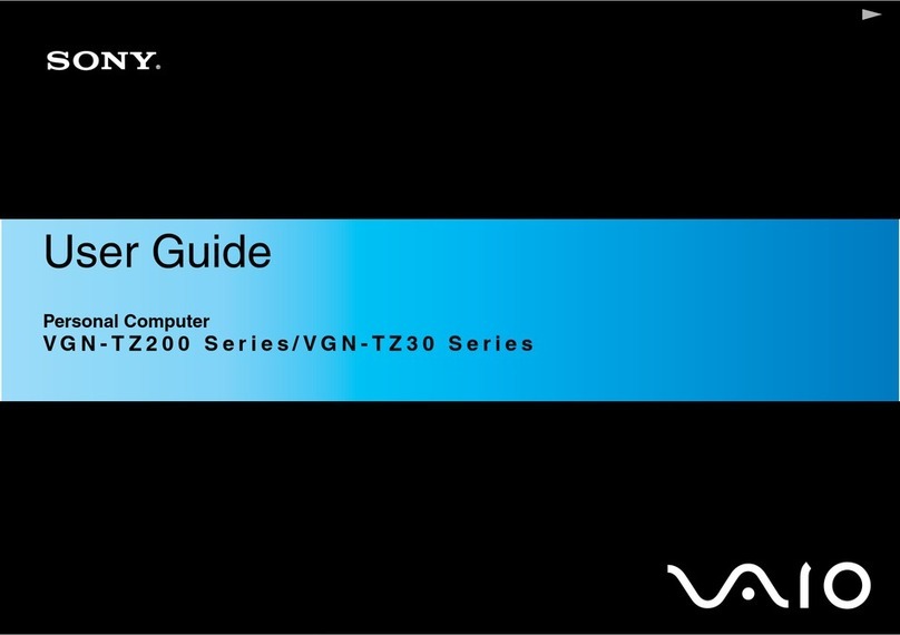 Sony VAIO VGN-TZ2000 CTO User manual