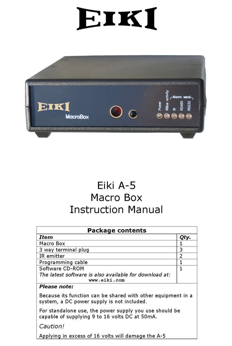 Eiki A-5 User manual