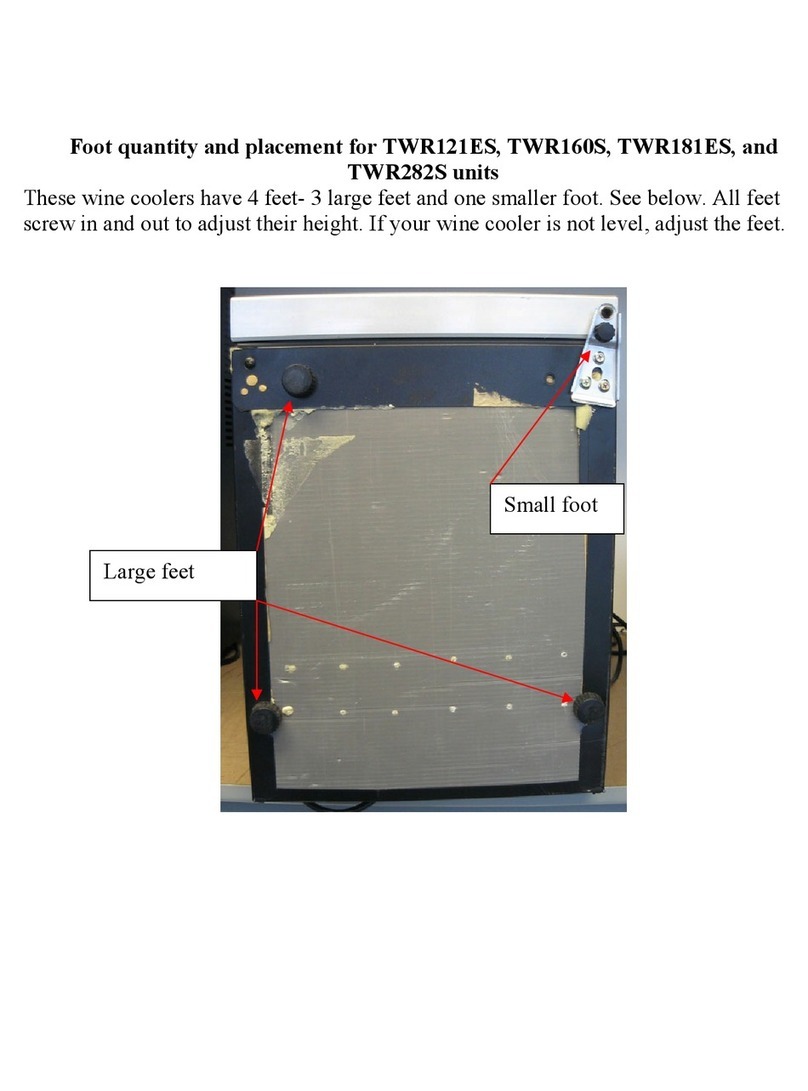 EdgeStar TWR121ES supplementary guide