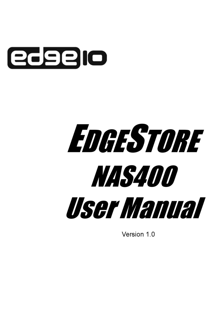 Edge10 EDGESTORE NAS400 user manual Edge10 EDGESTORE NAS400 user manual