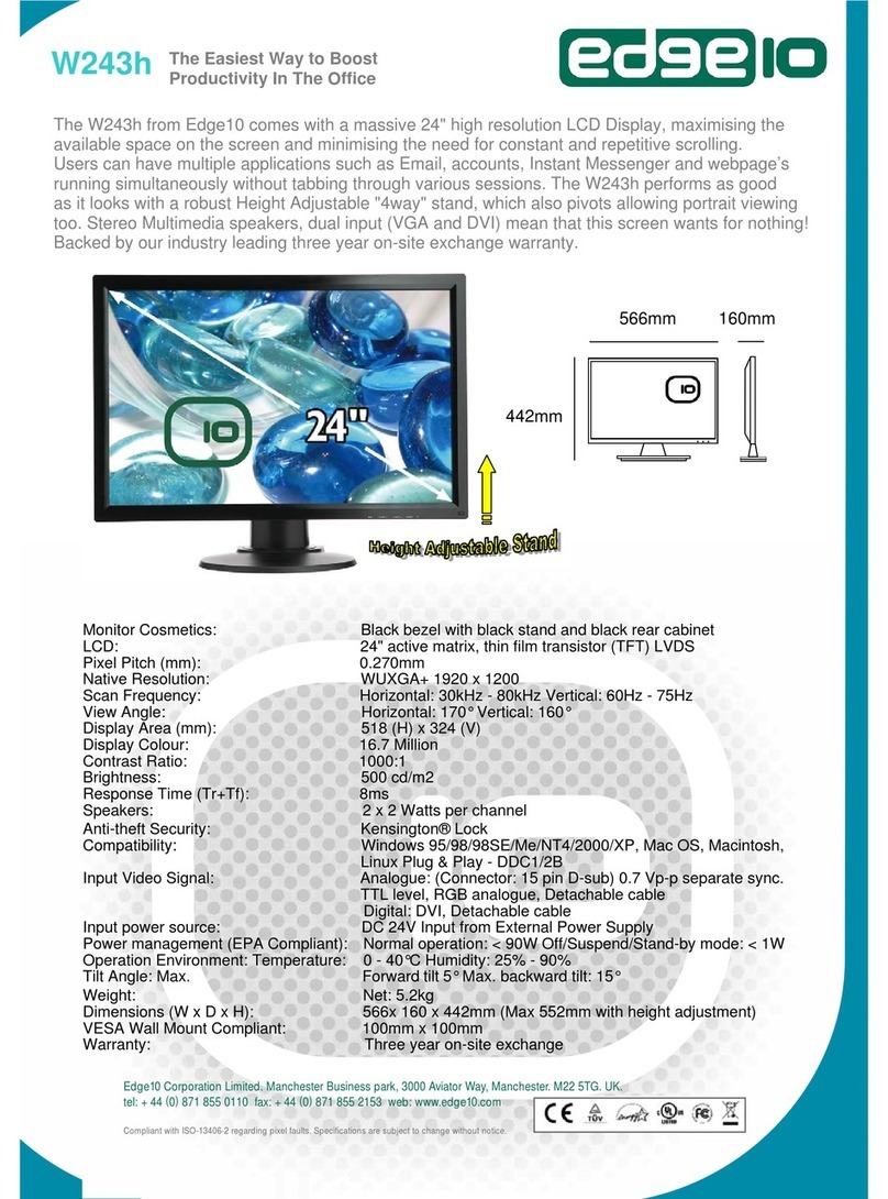 Edge10 W243h User manual