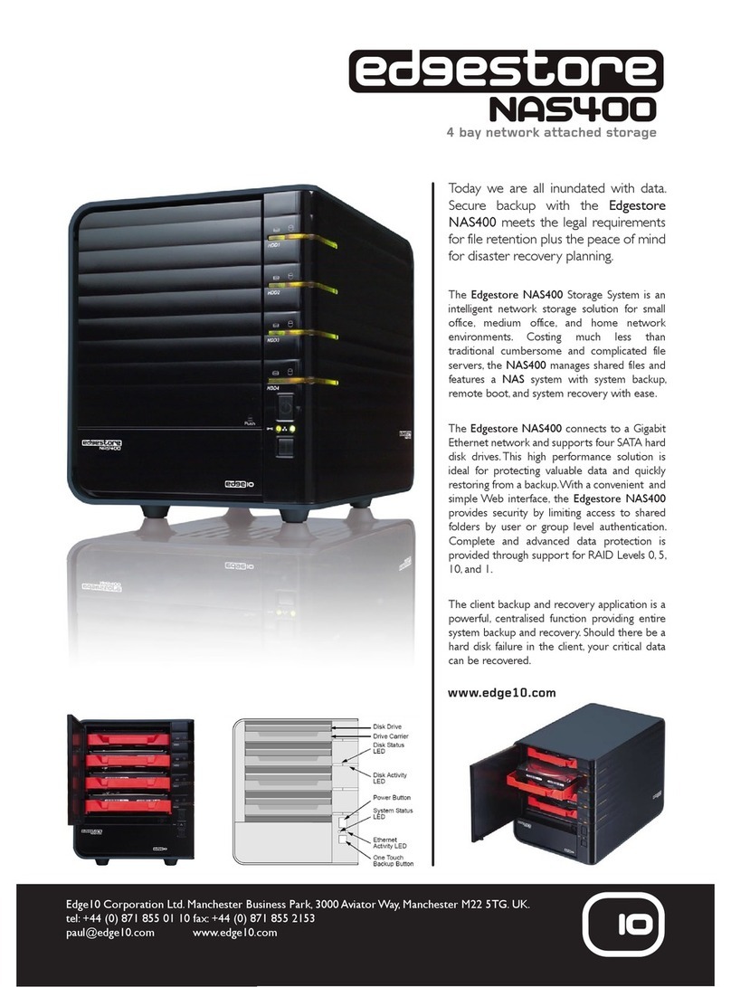 Edge10 EDGESTORE NAS400 Specifications