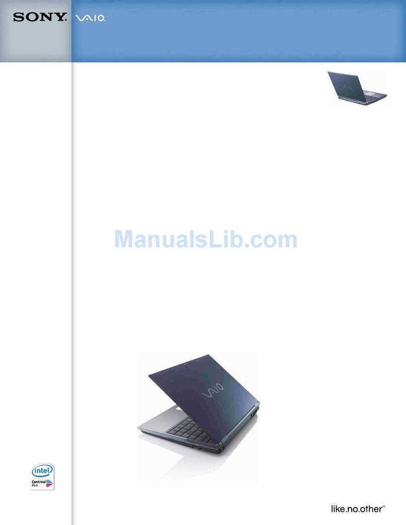 Sony VGN-SZ281P Specifications