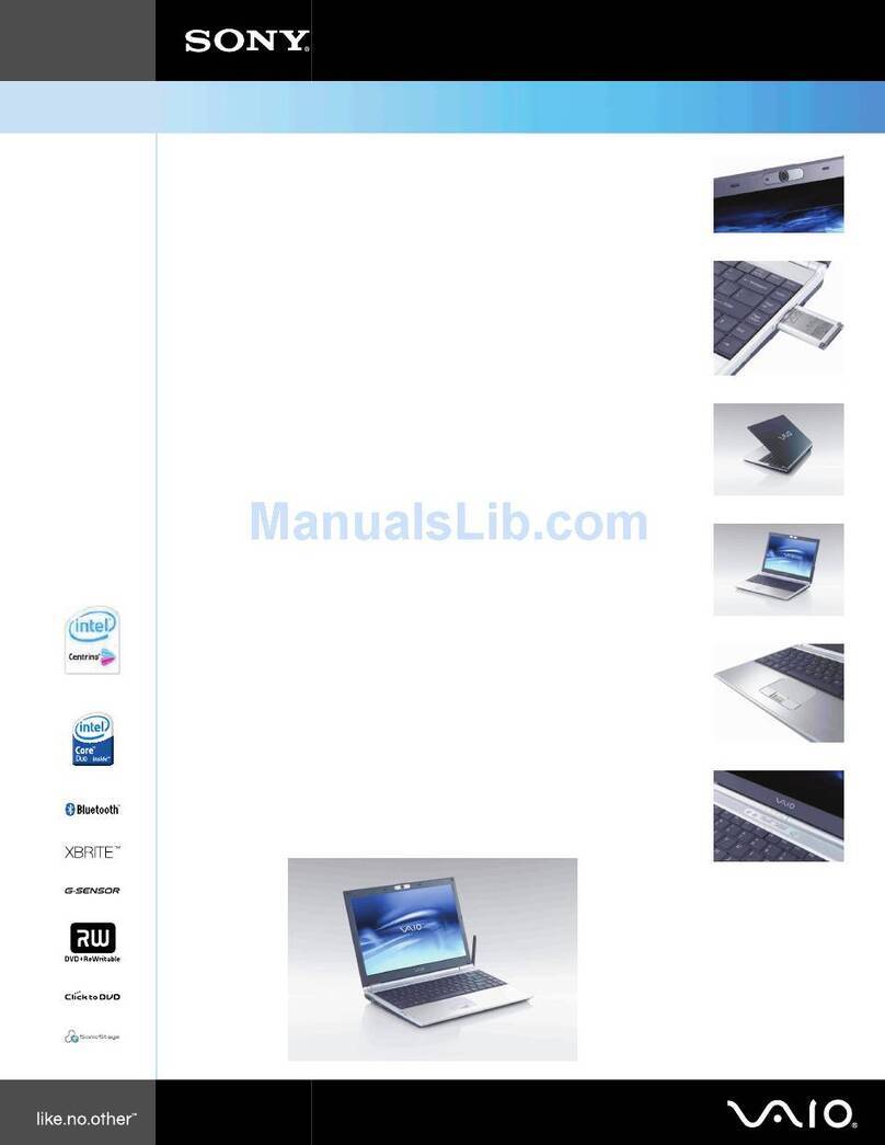 Sony VAIO VGN-SZ210P User manual