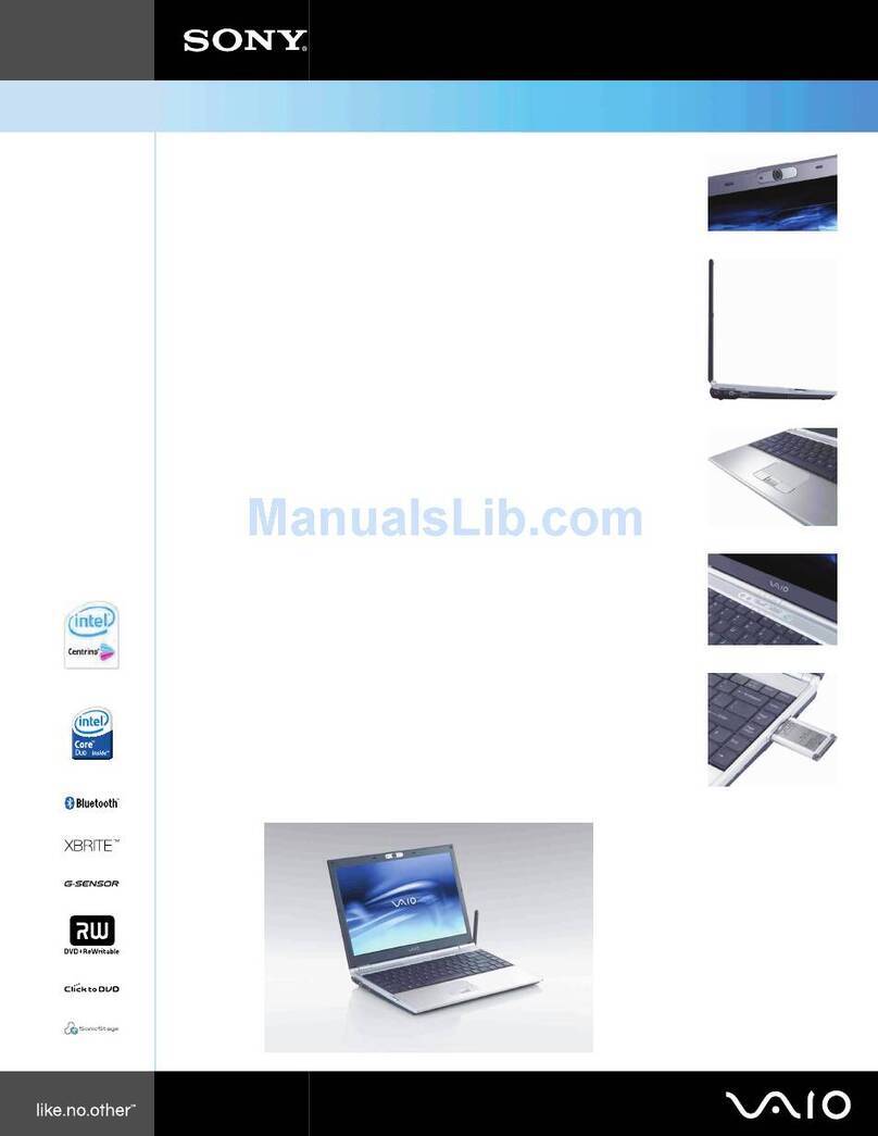 Sony VGN-SZ230P User manual