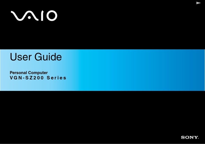 Sony VAIO VGN-SZ210P User manual