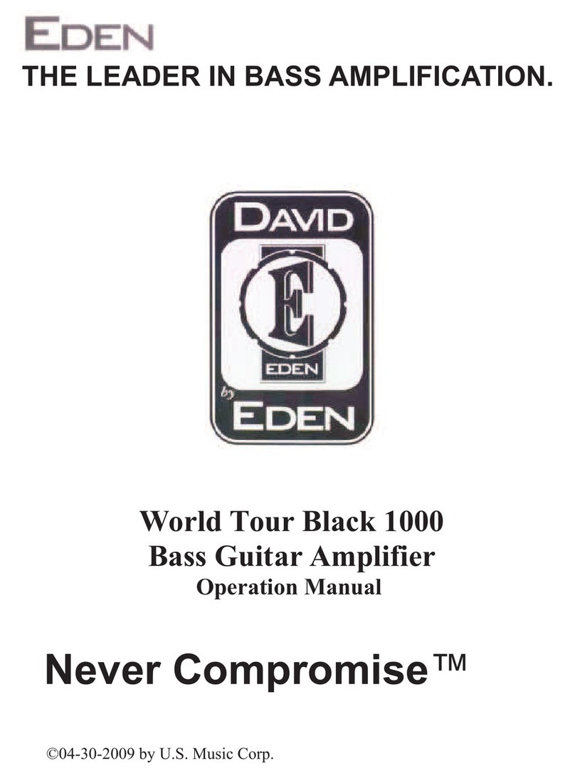 Eden WTB1000 User manual