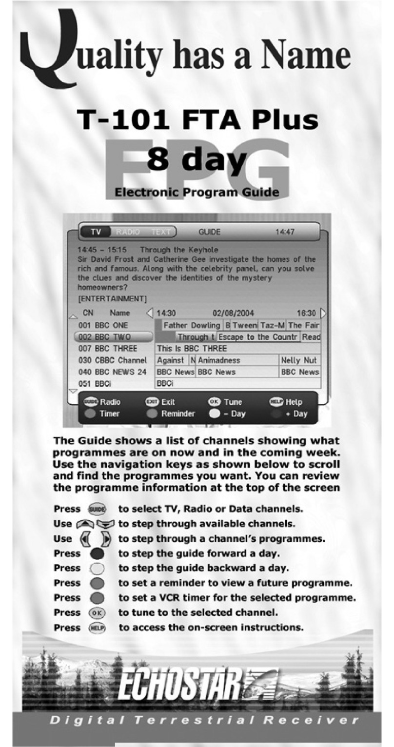 EchoStar T-101 FTA Troubleshooting guide
