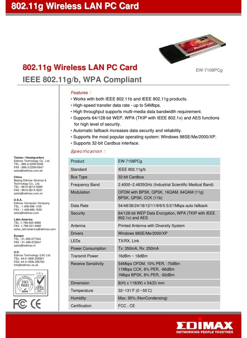 Edimax EW-7108PCg User manual