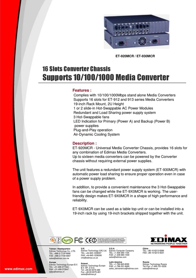 Edimax ET-920MCR Specifications
