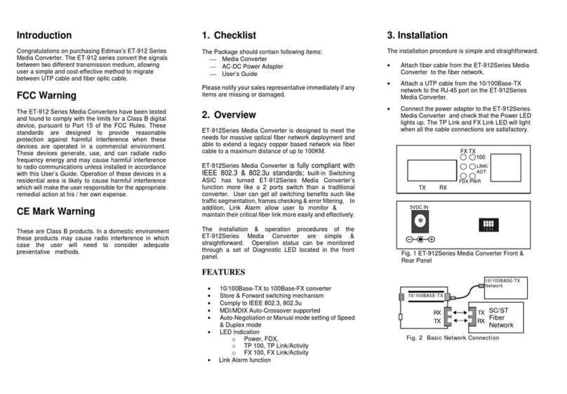 Edimax ET-912 User manual
