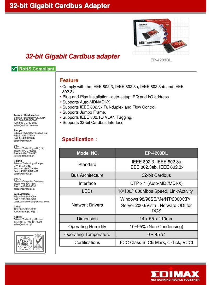Edimax EP-4203DL Specifications