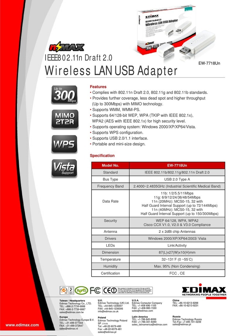 Edimax EW-7718Un Specifications
