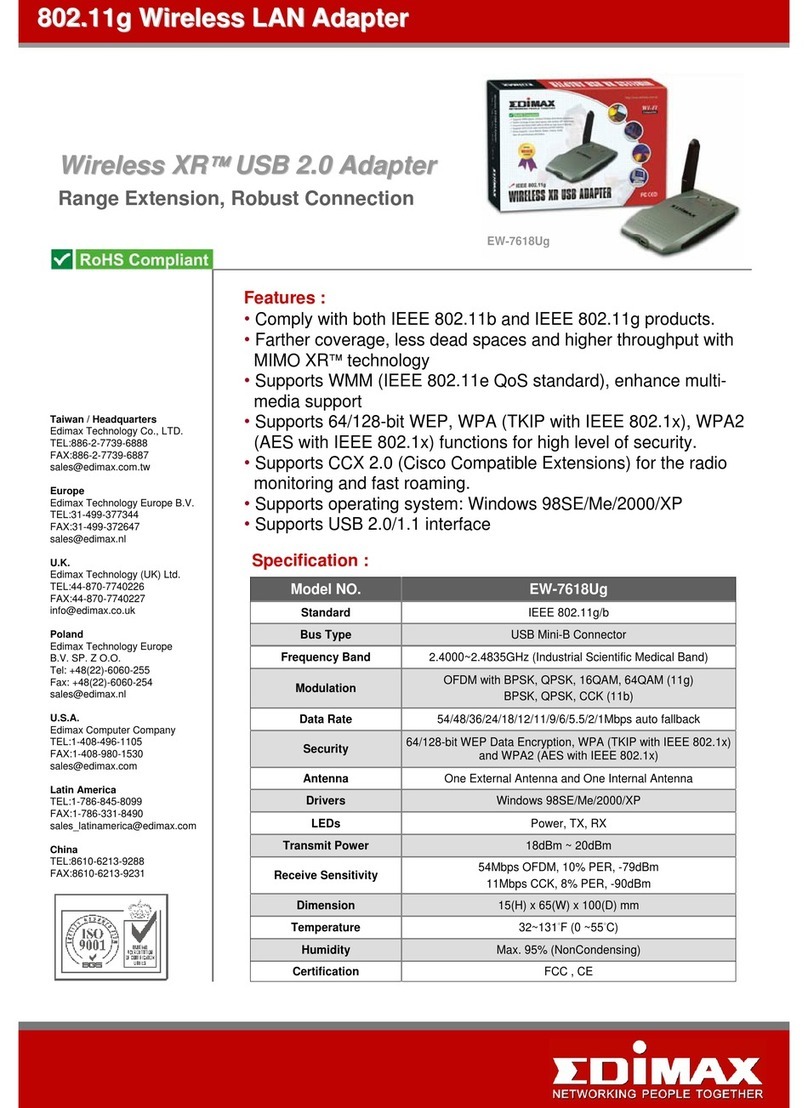 Edimax EW-7618Ug User manual