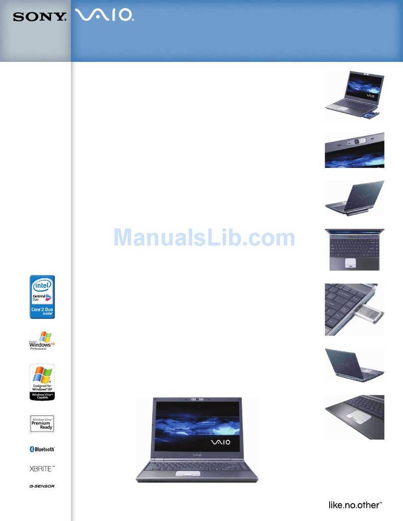 Sony VAIO VGN-SZ360P User manual