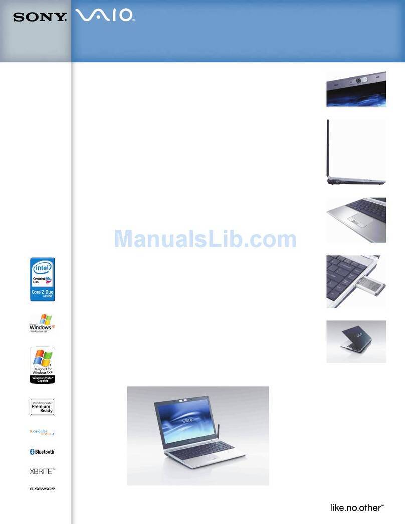 Sony VAIO VGN-SZ330P Specifications