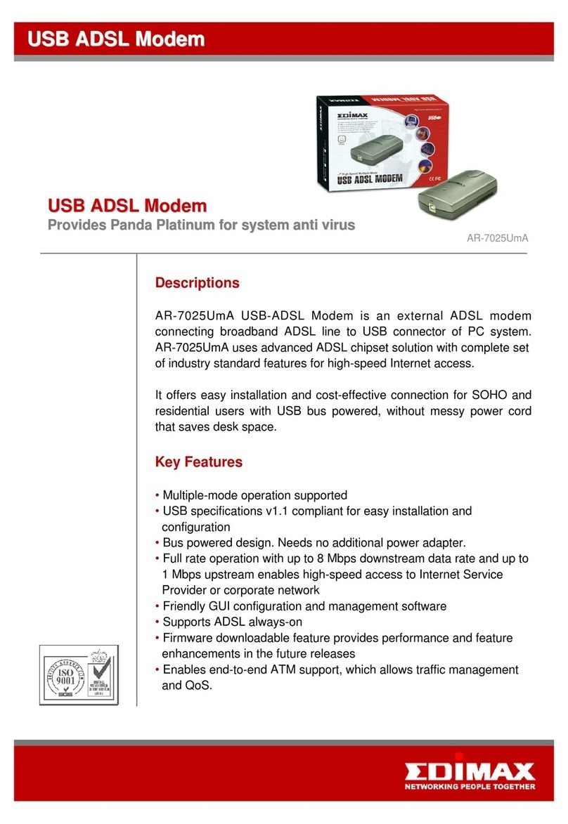 Edimax AR-7025Um User manual Edimax AR-7025Um User manual