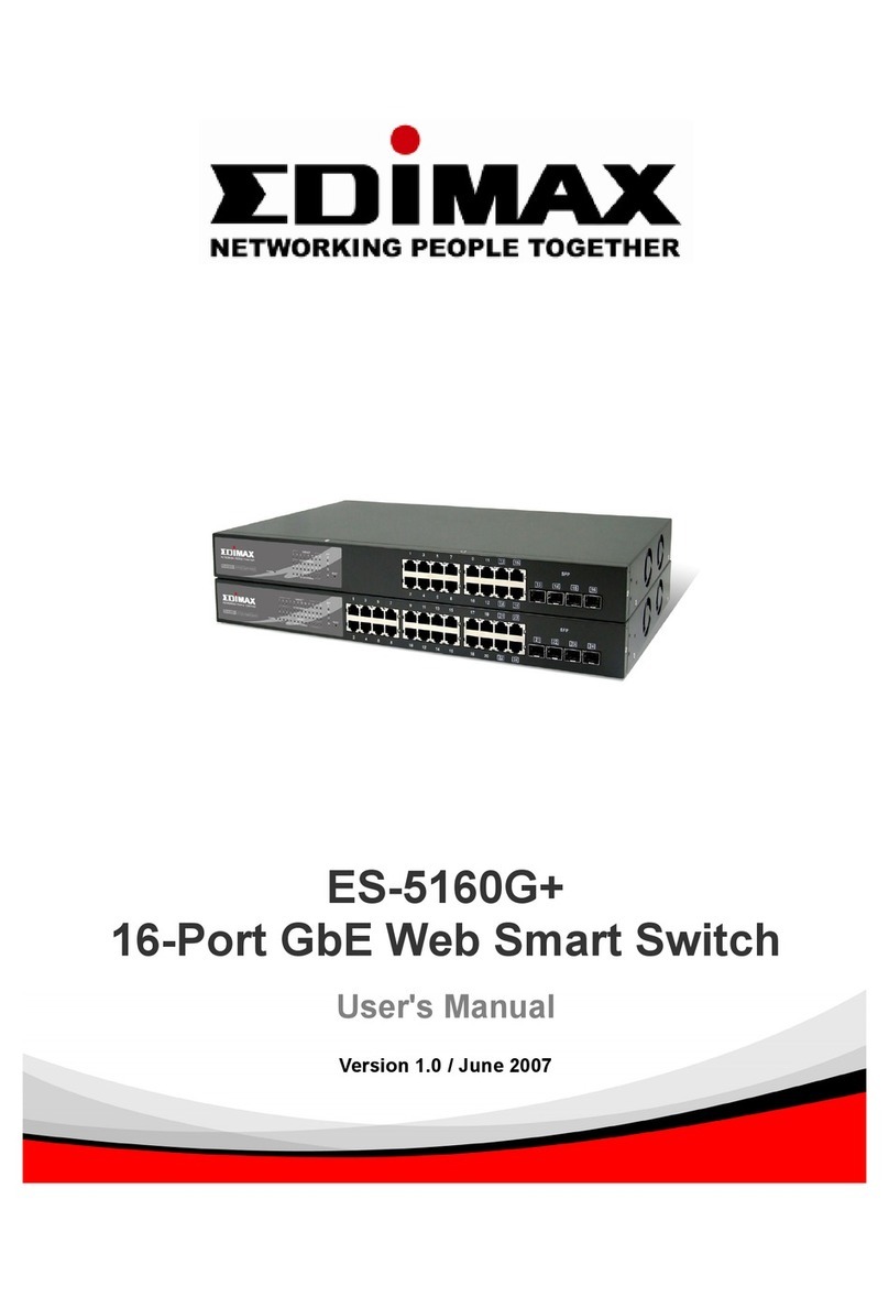 Edimax ES-5160G+ User manual Edimax ES-5160G+ User manual