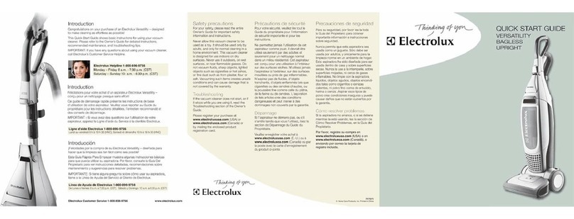 Electrolux EL8502 quick start guide