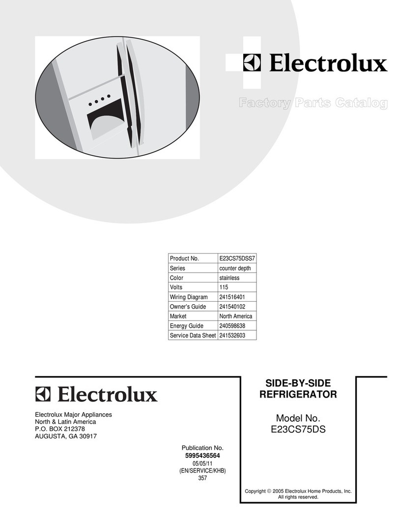 Electrolux ICON E23CS75DSS Factory parts catalog