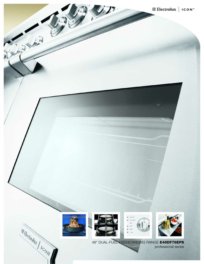 Electrolux ICON Professional E48DF76EPS User manual Electrolux ICON Professional E48DF76EPS User manual